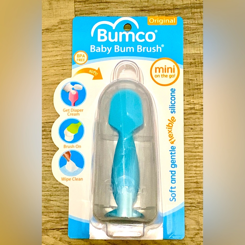 NEW Bumco baby bum brush mini w/travel case